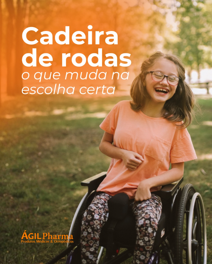 Arte da ÁGILPharma com uma pessoa usando suporte lombar ortopédico